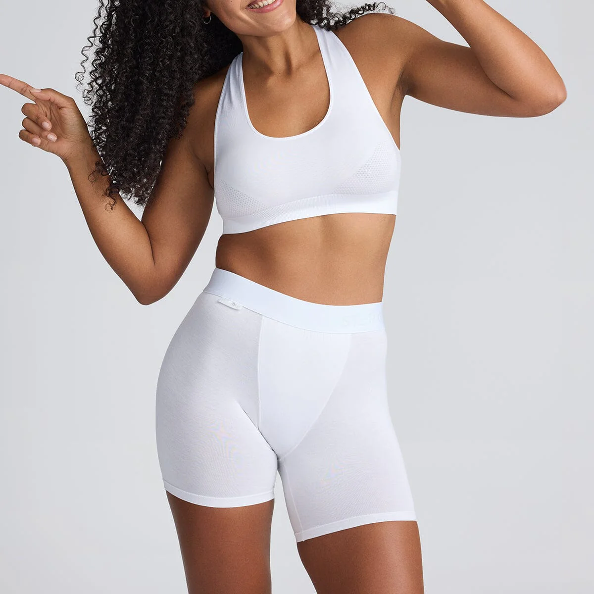 Women's Body Shorts - White - Image 5