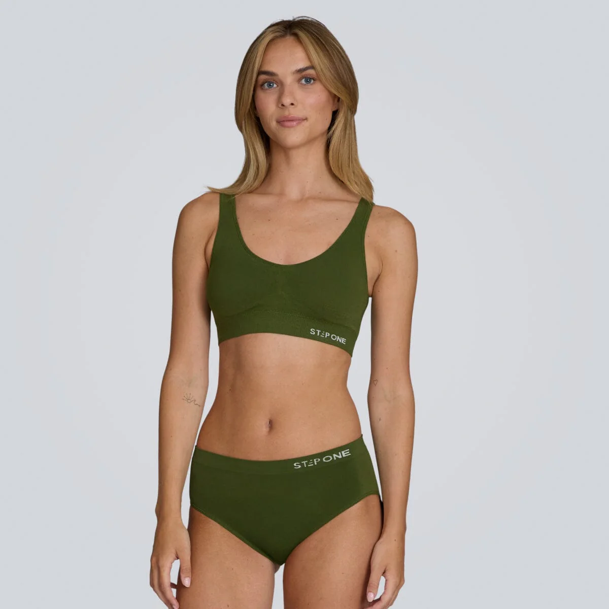 Women's SmoothFit Bikini Brief - Olive Green - Image 4
