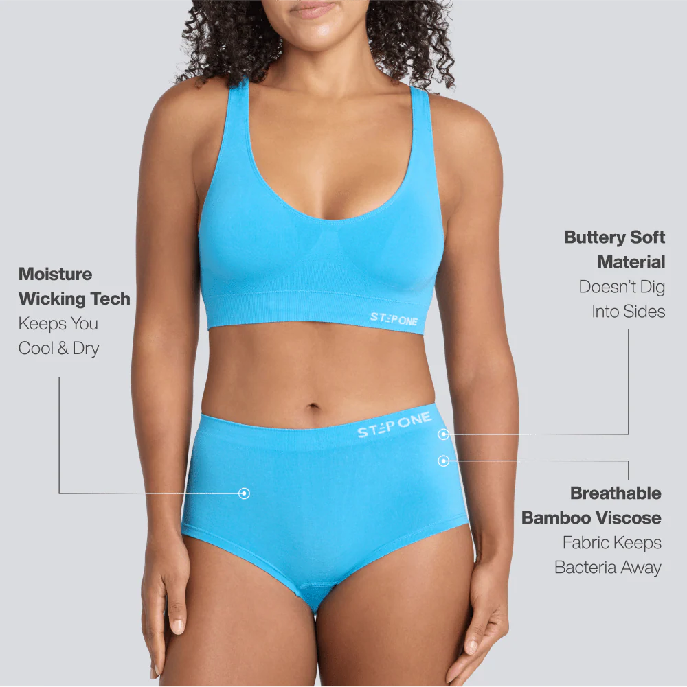 Women's SmoothFit Boyleg - Blue Wave - Image 2