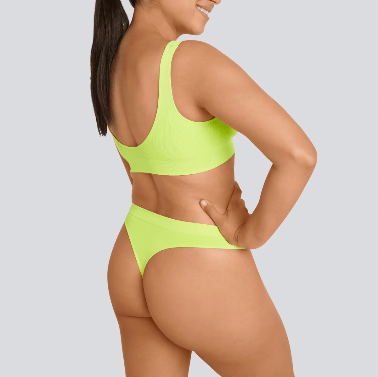 Women's SmoothFit Thong - Lime Spark - Image 5